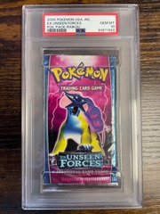 2005 Pokemon Ex Unseen Forces Raikou Booster Pack PSA 10 91871424